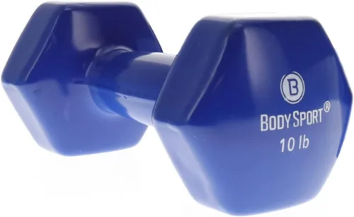 Miniatura 6 de Body Sport Mancuerna recubierta de vinilo para mano, mancuerna de ejercicio y fitness para entrenamiento de equipo de gimnasio en casa