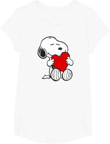 Miniatura 24 de Peanuts Camiseta de San Valentín Snoopy Hugging Heart, Negro
