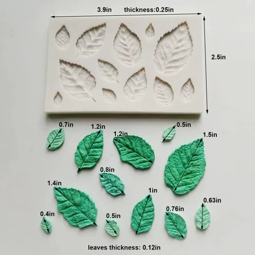 Miniatura 5 de Pequeños artículos encantadores Juego de moldes de silicona para fondant para decoración de pasteles, pasta de goma, dulces y chocolate, arcilla