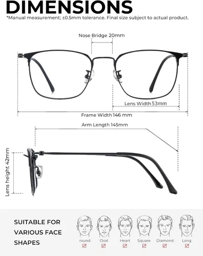 Miniatura 5 de ZanyLen Lentes de bloqueo de luz azul, para computadora/juegos/TV/teléfonos para hombres/mujeres