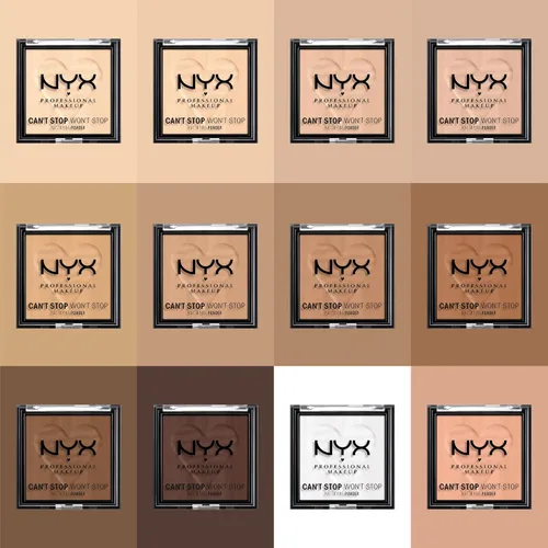 Miniatura 9 de NYX Professional Makeup Can't Stop Won't Stop - Polvo compacto matificante (claro)