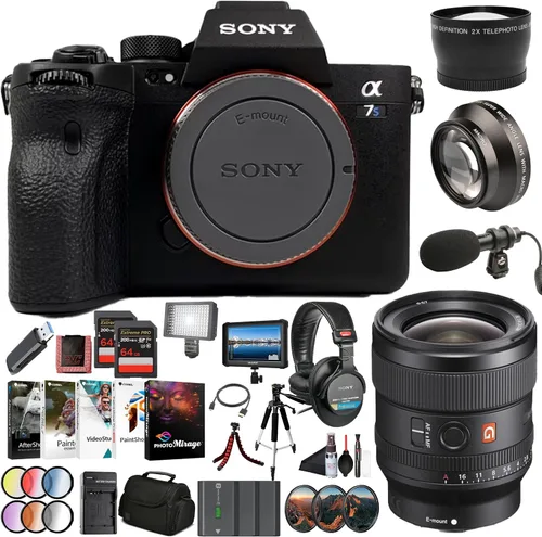 Sony Cuerpo de cámara sin espejo de marco completo α7S III (ILCE-7SM3/B) - Sensor BSI de 12.1 MP, video 4K 120p de 10 bits | Lente FE de 0.945 in,