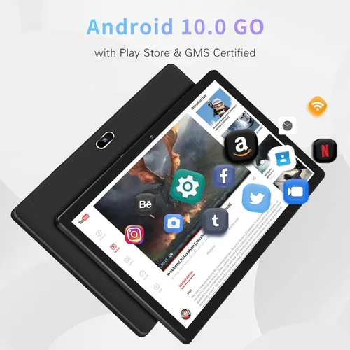 Miniatura 4 de Tablet de 10 pulgadas, tableta Android con 2 GB de RAM 32 GB, cámara dual de 2 MP+8 MP, procesador de cuatro núcleos, pantalla IPS HD de 1280 x 800