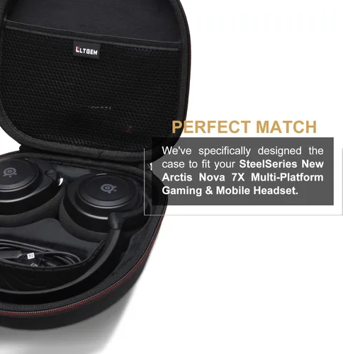 Miniatura 4 de LTGEM - Funda compatible con auriculares inalámbricos SteelSeries Arctis Nova 7X / 7 para juegos multiplataforma