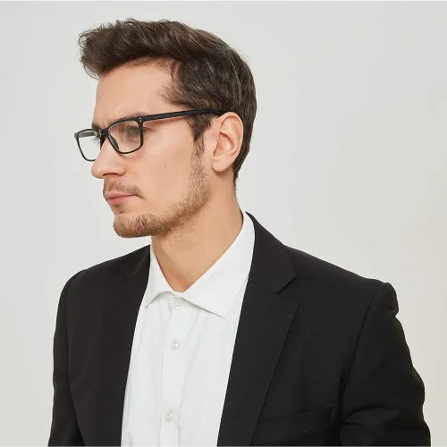 Miniatura 3 de JOSCHOO Paquete de 5 lentes de lectura para hombres y mujeres, bisagras de resorte, anteojos cómodos para leer (5 negros, 1.75)