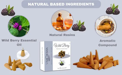 Miniatura 6 de Dhoop - Varilla de incienso 100% natural Hecho a mano orgánico Relajación Positividad Meditación Yoga Purificación Jazmín, Rosa