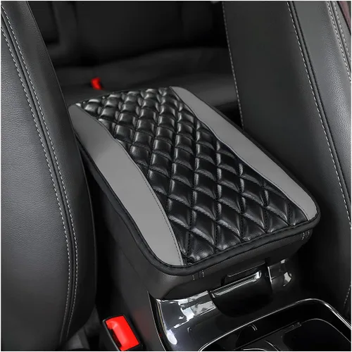 Miniatura 18 de Moly Magnolia Cojín Acolchado para Consola Central de Automóvil, Cubierta Protectora Universal de Cuero Impermeable para Caja de Asiento