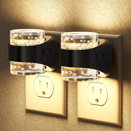Miniatura 22 de Briignite - Luz nocturna LED enchufable en la pared - Luz nocturna regulable con diseño de burbuja 3000K/4000K/5000K y 3 niveles de brillo