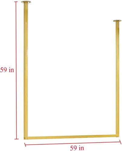 Miniatura 2 de Tienda de ropa simple montado en la pared, estantes de ropa colgantes de ventana, estante en forma de U, organización de vestidos de novia, toallero