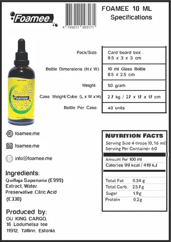 Miniatura 3 de Foamee Espumador de cóctel vegano 0.3 fl oz