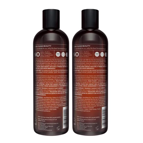 Miniatura 7 de HASK Juego de champú vigorizante de aceite de árbol de té y romero + acondicionador Refresca el cuero cabelludo, calma, sin sulfatos, sin