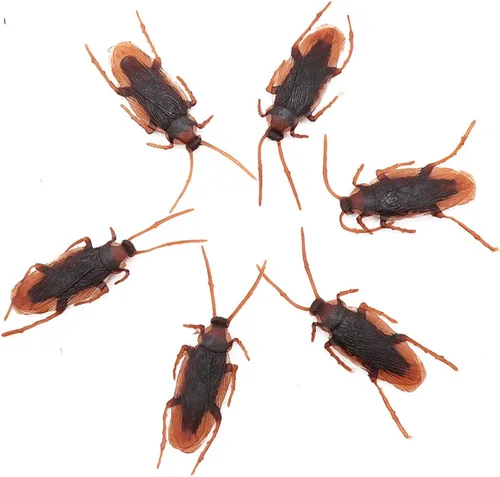 Cooplay 30 piezas de broma falsos de cucaracha cucaracha insectos, broma, broma, trucos aterradores para fiesta de Halloween, día de los inocentes,