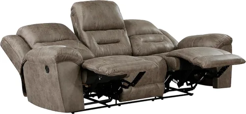 Miniatura 7 de Lexicon Juego de sala de estar reclinable, sofás reclinables manuales de pared, sofás para sala de estar, asientos de cine en casa, incluye sofá