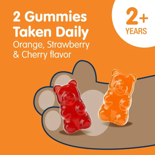 Miniatura 5 de Gomitas multivitamínicas para niños, 14 vitaminas esenciales, suplemento diario para mayores de 2 años, vitamina A, C, D, E, vegetariana B6 y B12