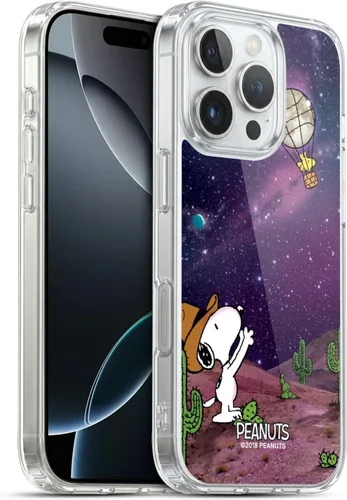Miniatura 120 de Head Case Designs Funda de gel con licencia oficial de Peanuts Nebula Cactus Needles Snoopy Space Cowboy [protección de grado militar] compatible