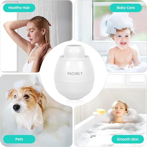 Miniatura 7 de Filtro de agua de baño para grifo de bañera, filtración de 10 etapas de 5,000 galones, elimina cientos de contaminantes, filtro de bañera