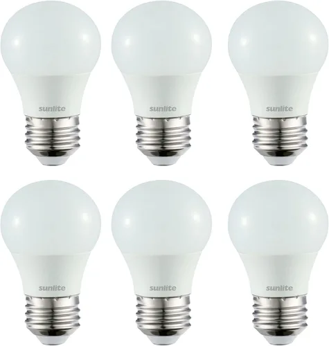 Sunlite Bombilla LED A15 para refrigerador, 5.5 vatios (equivalente a 40 W), 450 lúmenes, base media (E26), regulable, acabado esmerilado,