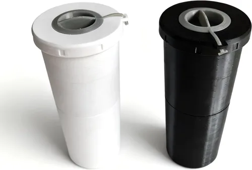 Miniatura 2 de Vaso portátil impreso en 3D con semillas de girasol, almacenamiento de 3.1 onzas y colector de carcasa de 1.1 onzas, soporte redondo de viaje