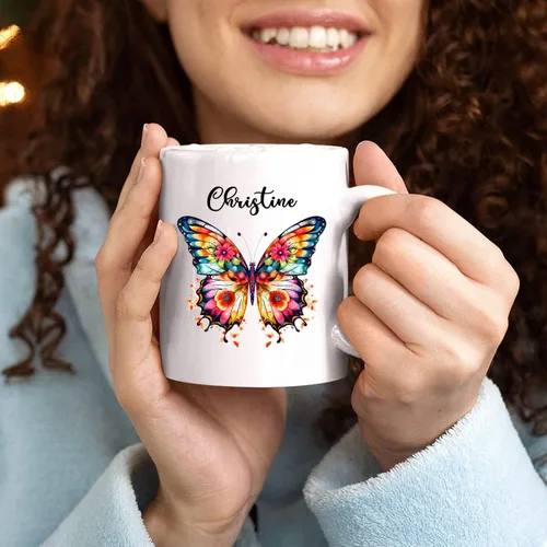 Miniatura 6 de Taza de cerámica personalizada con nombre – Taza de café personalizada regalo para amigos, compañeros de trabajo, cumpleaños, taza de viaje