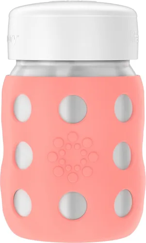 Miniatura 22 de Lifefactory Biberón de cuello ancho aislado al vacío de acero inoxidable de 8 onzas con pezón para sorber, melón, LS2251WCA4 Cantaloupe