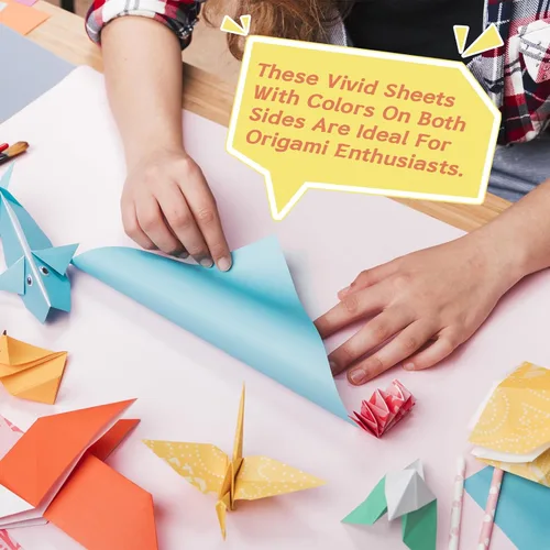 Miniatura 3 de 200 hojas de papel de origami amarillo limón, color de doble cara de 6 x 6 pulgadas, kit para niños, kit de papel de color, regalos para Naranja