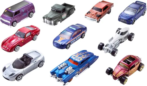 Miniatura 5 de ¡Acción de choque definitiva de Hot Wheels con el Criss Cross Crash Track Set! [Exclusivo de Amazon] & Juego de 10 camiones y autos de juguete a