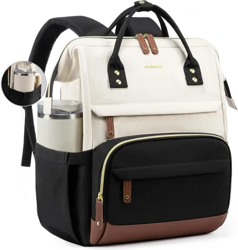 Miniatura 30 de LOVEVOOK Mochila para Laptop para Mujeres, Mochilas de Trabajo y Negocios de 17 Pulgadas Bolso con Gran Capacidad, Bolsa de Enfermera Impermeable