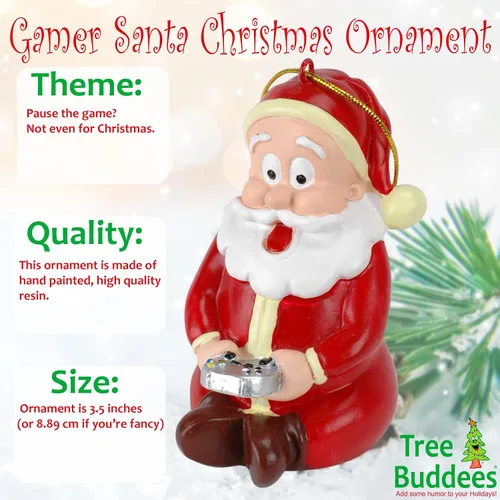 Miniatura 2 de Tree Buddees Adorno navideño para videojuegos de Papá Noel para jugadores