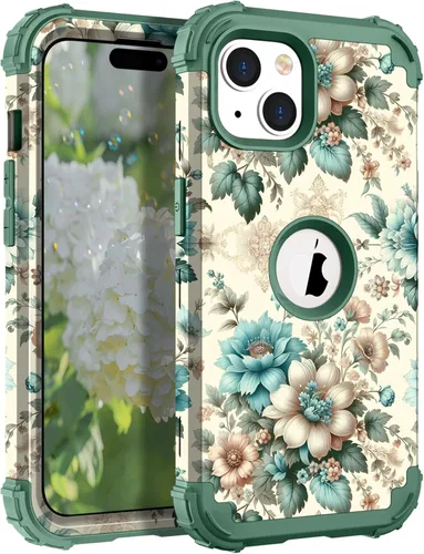 Miniatura 20 de Hocase Funda para iPhone SE 2022/2020, resistente a prueba de golpes, de plástico duro+goma de silicona, funda protectora híbrida para iPhone SE