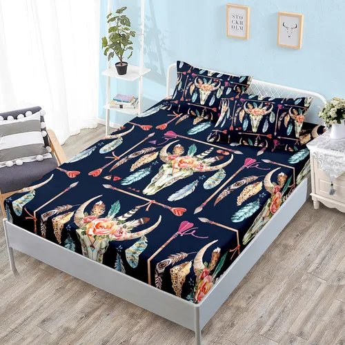 Miniatura 15 de HOSIMA Ropa de cama náutica, sábana bajera ajustable de anclaje de velero, cama individual en una bolsa para niños, decoración de habitación