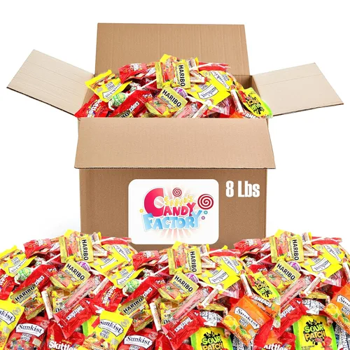 Miniatura 8 de Sarah's Candy Factory Caramelos de frutas surtidos a granel, Starburst, Skittles, peces suecos, cabezas de aire, Jolly Rancher, Sunkist y más