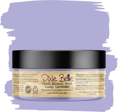 Miniatura 74 de Dixie Belle Paint Company - Pintura con acabado de tiza para muebles, color negro (Caviar), 1 galón, 128 fl oz, pintura mineral color rosa intenso