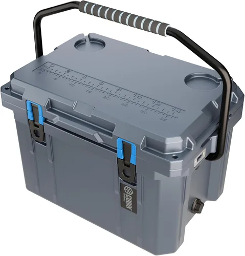 Miniatura 13 de Cubix Outdoors - QuadraX - Enfriador rotomoldeado de 20 cuartos de galón - Retención de hielo de 5 días, hielera dura portátil con portavasos Hunter