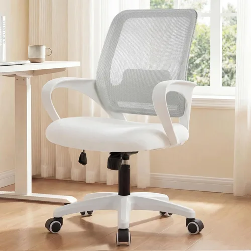 Miniatura 13 de Silla de Oficina NEO Chair Silla de Computadora Ergonómica de Malla con Soporte Lumbar Altura Ajustable Ruedas Giratorias Rodantes Cómoda Silla
