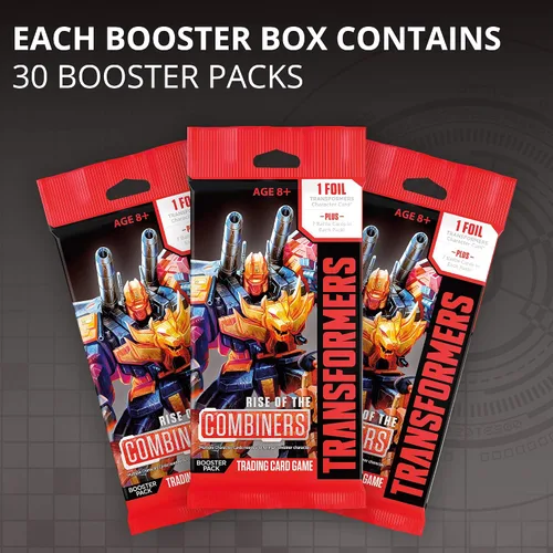 Miniatura 2 de Wizards of The Coast Transformers TCG: caja de refuerzo Rise of The Combiners 30 paquetes de refuerzo 8 cartas Transformers por paquete