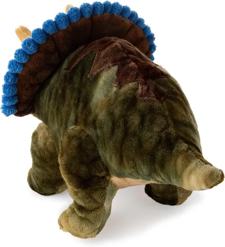 Miniatura 4 de The Petting Zoo Triceratops - Peluche de peluche, regalo para niños, animales de dinosaurio, juguete de peluche de dinosaurio Triceratops, 12