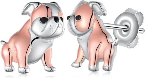 Miniatura 7 de Aretes de plata de ley 925, diseño de perro corgi/perro salchicha/perro perrito kawaii, regalos para mujeres, amantes de los perros