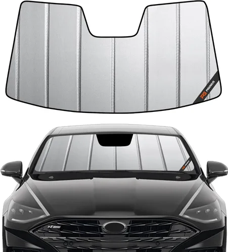 Miniatura 10 de Pigenius Parasol para parabrisas para Hyundai Sonata 2020-2023 Parasol para ventana delantera - AstraGuard Plateado