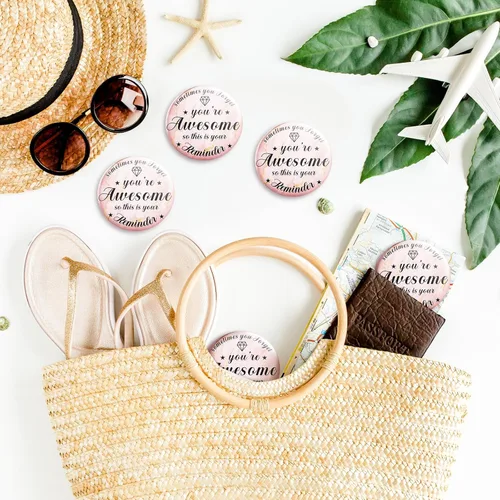 Miniatura 6 de Tradder 120 piezas de espejo compacto a granel para mujeres, regalo de belleza rosa, día de la madre, regalos inspiradores de agradecimiento