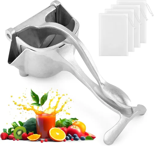 Miniatura 2 de Exprimidor de barra, extractor de jugo de fruta fresca de aleación de aluminio, exprimidor de mano, exprimidor de limón, extractor manual de mano