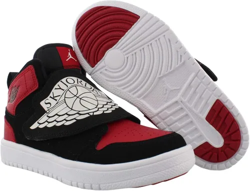 Miniatura 2 de Sky Jordan 1 (Preescolar), NegroBlanco-gimnasio Rojo, 0