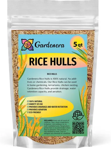 Miniatura 5 de Gardenera Cascos de arroz orgánico – Mejora la textura del suelo y la retención de nutrientes – Lo mejor para plantas de casa y ropa de cama