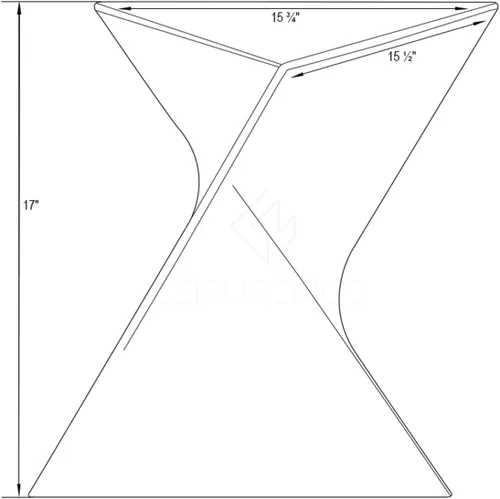 Miniatura 3 de LeisureMod Randolph - Mesa auxiliar apilable de 15.75 pulgadas, resistente a la intemperie, versátil mesa auxiliar triangular de plástico para sala
