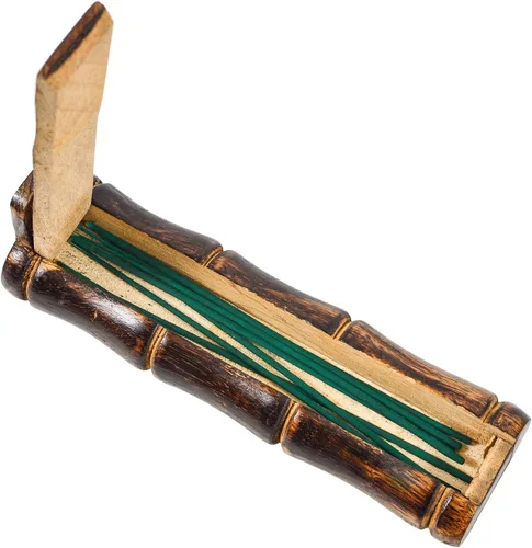 Miniatura 4 de Quemador de incienso hecho a mano con compartimento de almacenamiento, colector de cenizas para meditación, yoga, atrapa todas las cenizas, regalo