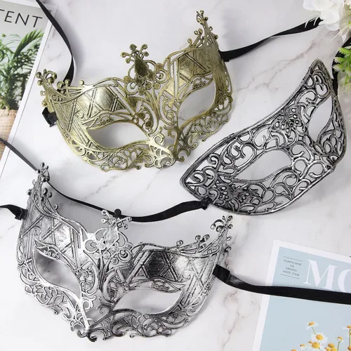 Miniatura 4 de Yunsailing 40 máscaras venecianas antiguas de estilo vintage para hombres y mujeres, para desfile, fiesta, actuación, bar, carnaval