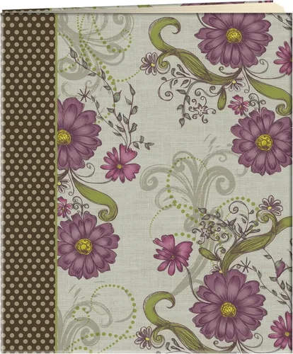 Pioneer Photo Albums Álbum de recortes XL de 50 páginas beige (25 hojas), Berry Blossoms
