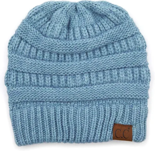Miniatura 654 de C.C Trendy Warm Chunky Soft Stretch Cable Knit Beanie