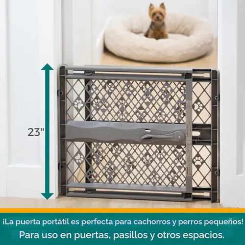 Miniatura 2 de MYPET North States Paws - Puerta portátil para mascotas: 26-40 pulgadas de ancho. Montaje a presión. No necesita herramientas. Fabricado en EE. UU.