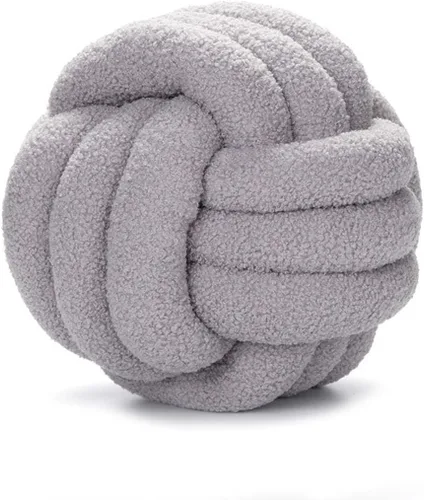 Miniatura 2 de Cyprinus Carpio Almohada de forro polar de peluche, tejida a mano, almohada de respaldo para sofá, sala de estar, estudio, cojín redondo para mesita