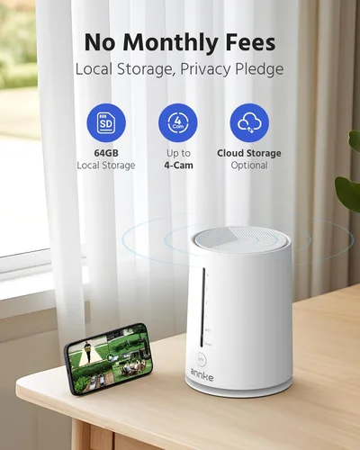 Miniatura 6 de ANNKE Cámara de Seguridad Solar Inalámbrica de 5MP para Exteriores, Sistema de Vigilancia Doméstica, Kit de 4 canales y 2 cámaras tipo bala 4MP 2K